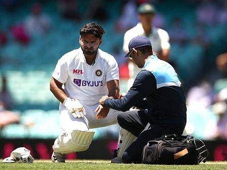 സിഡ്‌നി ടെസ്റ്റിനിടയില്‍ റിഷഭ് പന്തിന് പരിക്ക്/ഫോട്ടോ: ബിസിസിഐ, ട്വിറ്റര്‍