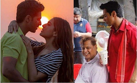 വരുൺ ധവാനും സാറ അലി ഖാനും കൂലി നമ്പർ വണ്ണിൽ, ചിത്രത്തിന്റെ ലൊക്കേഷനിൽ ഡേവിഡ് ധവാനൊപ്പം വരുൺ ധവാൻ/ ഇൻസ്റ്റ​​ഗ്രാം