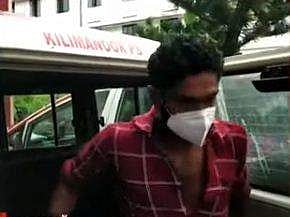 അറസ്റ്റിലായ ജിഷ്ണു / ടെലിവിഷൻ ചിത്രം