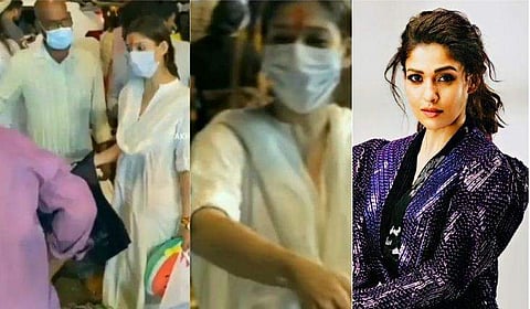 വഴിയോരക്കച്ചവടക്കാരനിൽ നിന്ന് ബാ​ഗ് വാങ്ങുന്ന നയൻതാര/ വിഡിയോ ദൃശ്യം