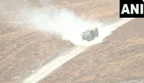 അതിര്‍ത്തിയില്‍ സൈന്യത്തിന്റെ യുദ്ധ പരിശീലനം,എഎന്‍ഐ