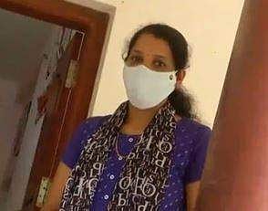 അക്രമിയുടെ മര്‍ദ്ദനമേറ്റ നഴ്‌സ് ശാന്തി /ടെലിവിഷന്‍ ചിത്രം