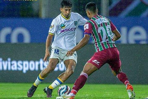 മോഹന്‍ ബഗാന്‍ -കേരള ബ്ലാസ്‌റ്റേഴ്‌സ് പോരാട്ടം, image credit: Indian Super League