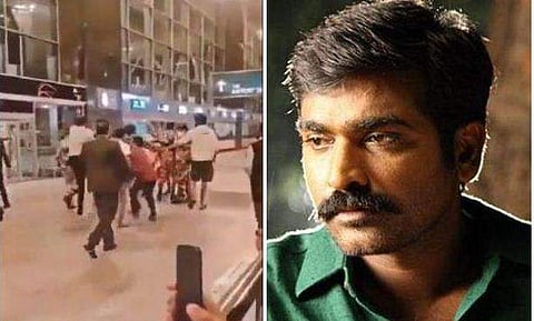 വിജയ് സേതുപതിയെ ആക്രമിക്കുന്നു/ വീഡിയോ ദൃശ്യം ഫയൽ