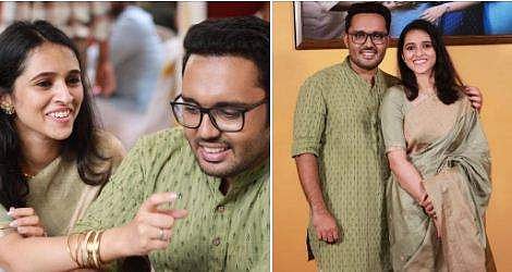 നടന്‍ അര്‍ജുന്‍ രത്തനും ശിഖയും ചിത്രം /ഫെയ്‌സ്ബുക്ക്‌