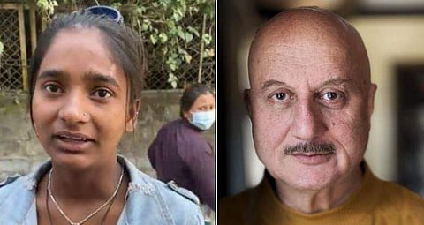 മണി മണി പോലെ ഇം​ഗ്ലീഷ് സംസാരിക്കുന്നു; ഭിക്ഷ യാചിക്കുന്ന പെൺകുട്ടിയെ കണ്ട് അമ്പരന്ന് അനുപം ഖേർ; പഠിക്കാൻ സഹായിക്കാമെന്ന് ഉറപ്പ് (വീഡിയോ)