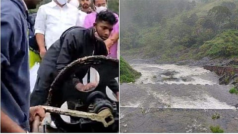 മുല്ലപ്പെരിയാർ ഡാം തുറന്ന് വെള്ളം ഒഴുക്കികളയുന്നു / ട്വിറ്റർ ചിത്രം