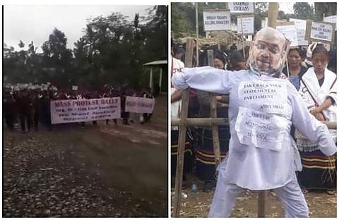 നാഗാലാന്‍ഡില്‍ നടന്ന പ്രതിഷേധത്തില്‍നിന്ന്/ട്വിറ്റര്‍