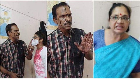 യൂട്യൂബറായ വിജയ് പി.നായരെ ആക്രമിച്ചതിന്റെ വീഡിയോ ദൃശ്യം