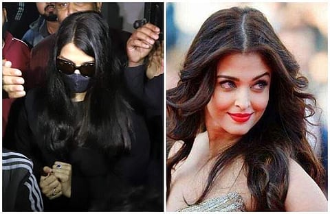 1)ഐശ്വര്യ റായ് ചോദ്യം ചെയ്യലിന് ശേഷം പുറത്തേക്ക് വരുന്നു/എഎന്‍ഐ