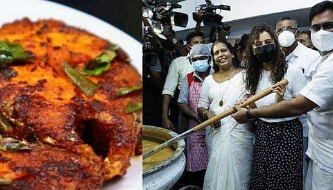 ജനകീയ ഹോട്ടല്‍ ഉദ്ഘാടനത്തിന് മഞ്ജജുവാര്യര്‍ എത്തിയപ്പോള്‍/ഫെയ്‌സ്ബുക്ക്‌