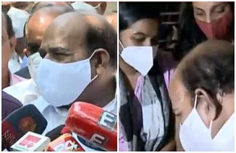 സന്ദീപിന്റെ വീട്ടില്‍ കോടിയേരി എത്തിയപ്പോള്‍/ ടിവി സ്‌ക്രീന്‍ഷോട്ട്‌