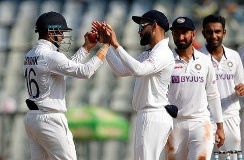 ന്യൂസിലന്‍ഡിനെ തോല്‍പ്പിച്ച ഇന്ത്യന്‍ താരങ്ങളുടെ ആഹ്ലാദ പ്രകടനം, ട്വിറ്റര്‍/ ബിസിസിഐ