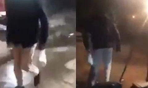 ട്രെയിന്‍ നിര്‍ത്തിയിട്ട ശേഷം തൈര് വാങ്ങിവരുന്ന സഹായി