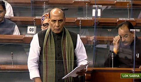 രാജ്നാഥ് സിങ് പാർലമെന്റിൽ പ്രസ്താവന നടത്തുന്നു/ എഎൻഐ ചിത്രം