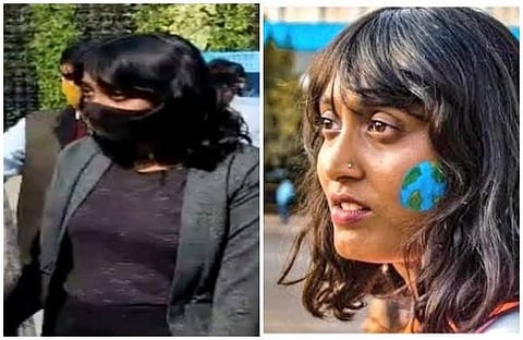 ടൂള്‍ കിറ്റ് കേസില്‍ അറസ്റ്റിലായ ദിഷ രവി/ട്വിറ്റര്‍