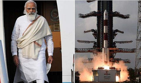 ഭ​ഗവദ്​​ഗീതയ്ക്കൊപ്പം നരേന്ദ്ര മോദിയുടെ ചിത്രവും പറക്കും ബ​ഹിരാകാശത്തേക്ക് 