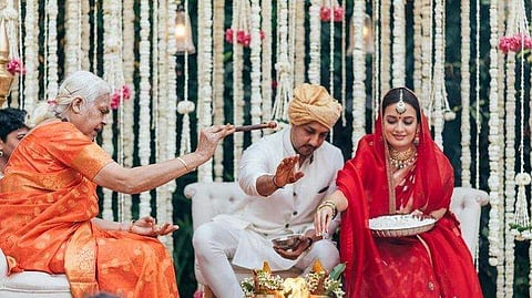 ദിയ മിർസയുടേയും വൈറവിന്റേയും വിവാഹത്തിൽ നിന്ന്/ ഇൻസ്റ്റ​ഗ്രാം