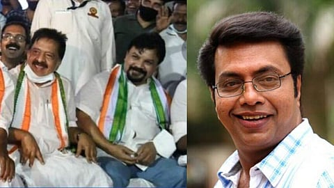 ഇടവേള ബാബു പ്രതിപക്ഷ നേതാവിനോടൊപ്പം, ഷമ്മി തിലകന്‍