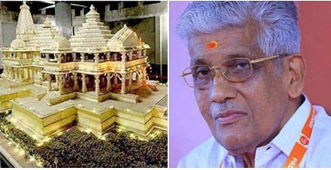 രാമക്ഷേത്ര രൂപരേഖ, ജി സുകുമാരന്‍ നായര്‍ / ഫയല്‍ ചിത്രം