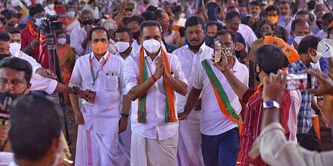 കെ സുരേന്ദ്രന്റെ വിജയയാത്രയില്‍ നിന്ന്/ഫെയ്‌സ്ബുക്ക്‌