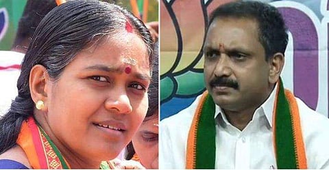 ശോഭ സുരേന്ദ്രന്‍, കെ സുരേന്ദ്രന്‍ / ഫയല്‍ ചിത്രം