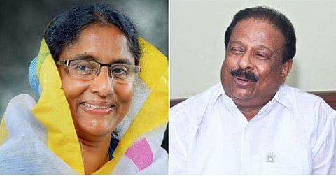 ഷാനിമോള്‍ ഉസ്മാന്‍, കെ സുധാകരന്‍ / ഫയല്‍ ചിത്രം