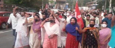 സിപിഐ പ്രതിഷേധം/ടെലിവിഷന്‍ ദൃശ്യം