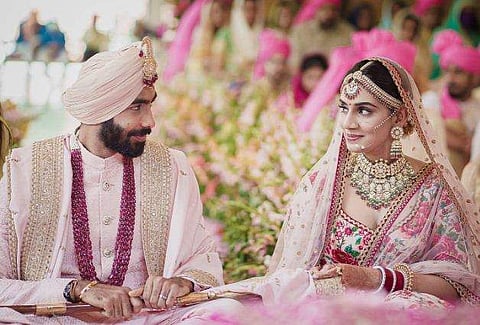 ബൂമ്ര, സഞ്ജന ഗണേശന്‍/ഫോട്ടോ: ട്വിറ്റര്‍