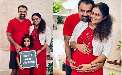 അശ്വതി ശ്രീകാന്ത് ഭർത്താവിനും മകൾക്കുമൊപ്പം/ ഫേയ്സ്ബുക്ക്