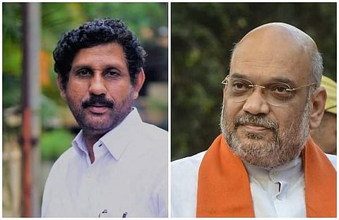 എന്‍ ഹരിദാസ്, അമിത് ഷാ