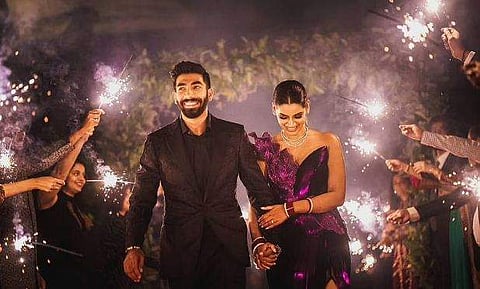 ബൂമ്ര, സഞ്ജന ഗണേഷന്‍/ഫോട്ടോ: ട്വിറ്റര്‍