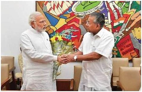 പ്രധാനമന്ത്രി നരേന്ദ്ര മോദിക്കൊപ്പം മുഖ്യമന്ത്രി പിണറായി വിജയന്‍/ഫയല്‍ ചിത്രം