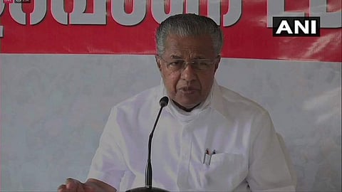 മുഖ്യമന്ത്രി പിണറായി വിജയന്‍ മാധ്യമങ്ങളോടു സംസാരിക്കുന്നു/എഎന്‍ഐ