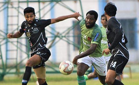 ഐ ലീഗില്‍ ഗോകുലം-മൊഹമ്മദാന്‍ എസ്‌സി മത്സരത്തില്‍ നിന്ന്/ ഫോട്ടോ: ഫെയ്‌സ്ബുക്ക്‌