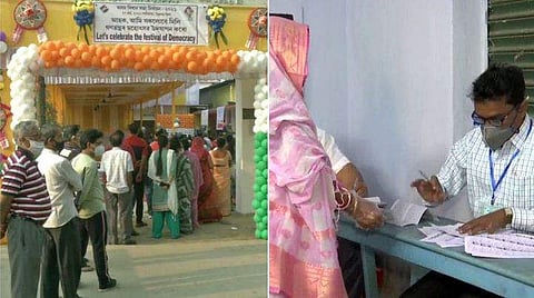 വോട്ടെടുപ്പ് പുരോഗമിക്കുന്നു / എഎന്‍ഐ ചിത്രം