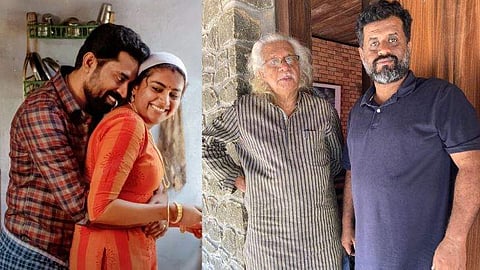 ദി ​ഗ്രേറ്റ് ഇന്ത്യൻ കിച്ചൻ പോസ്റ്റർ, അടൂർ ​ഗോപാലകൃഷ്ണനൊപ്പം ജിയോ ബേബി/ ഫേയ്സ്ബുക്ക്