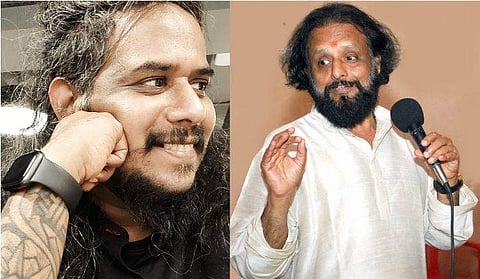 ഹരീഷ് ശിവരാമകൃഷ്ണൻ, കൈതപ്രം ദാമോദരൻ നമ്പൂതിരി/ ഫേയ്സ്ബുക്ക്