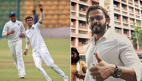 നവ്ദീപ് സെയ്‌നി, എസ് ശ്രീശാന്ത്/ഫോട്ടോ: പിടിഐ