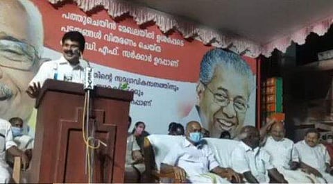 തെരഞ്ഞെടുപ്പ് പ്രചാരണത്തിൽ പ്രസം​ഗിക്കുന്ന ജോയ്സ് ജോർജ്/ ടെലിവിഷൻ ദൃശ്യം