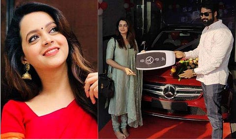 ഭാവനയും നവീനും പുതിയ കാറുമായി/ ഇൻസ്റ്റ​ഗ്രാം