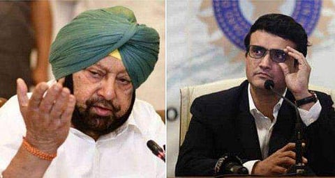 അമരിന്ദർ സിങ്, സൗരവ് ​ഗാം​ഗുലി/ ഫയൽ