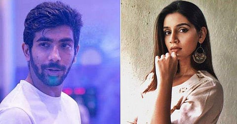 ജസ്പ്രിത് ബുമ്‌റ, സഞ്ജന/ ട്വിറ്റർ