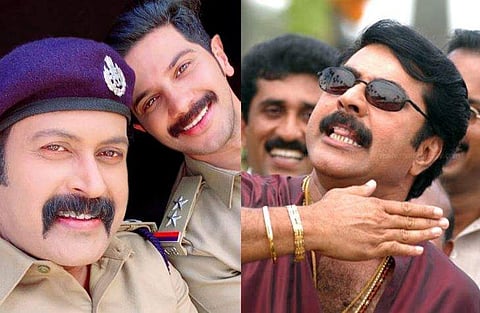 മനോജ് കെ ജയനും ദുൽഖറും സല്യൂട്ട് ലൊക്കേഷനിൽ/ ഫേയ്സ്ബുക്ക്, മമ്മൂട്ടി രാജമാണിക്യത്തിൽ