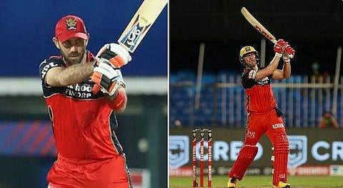 മാക്‌സ്‌വെല്‍, ഡിവില്ലിയേഴ്‌സ്/ഫോട്ടോ: ട്വിറ്റര്‍