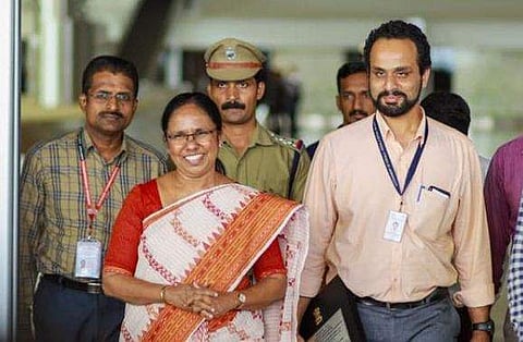 ഡോക്ടര്‍ അഷീല്‍ ആരോഗ്യമന്ത്രി കെകെ  ശൈലജ