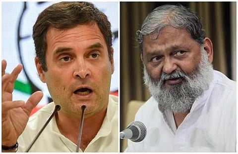 രാഹുല്‍ ഗാന്ധി, അനില്‍ വിജ്‌