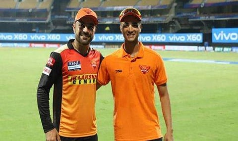 അഭിഷേക് ശര്‍മ, റാഷിദ് ഖാന്‍/ഫോട്ടോ: ട്വിറ്റര്‍