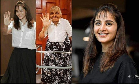 മഞ്ജുവാര്യരുടെ വൈറൽ ലുക്കിൽ മുത്തശ്ശി/ ഫേയ്സ്ബുക്ക്