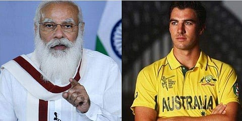 നരേന്ദ്രമോദി, പാറ്റ് കമ്മിന്‍സ്‌